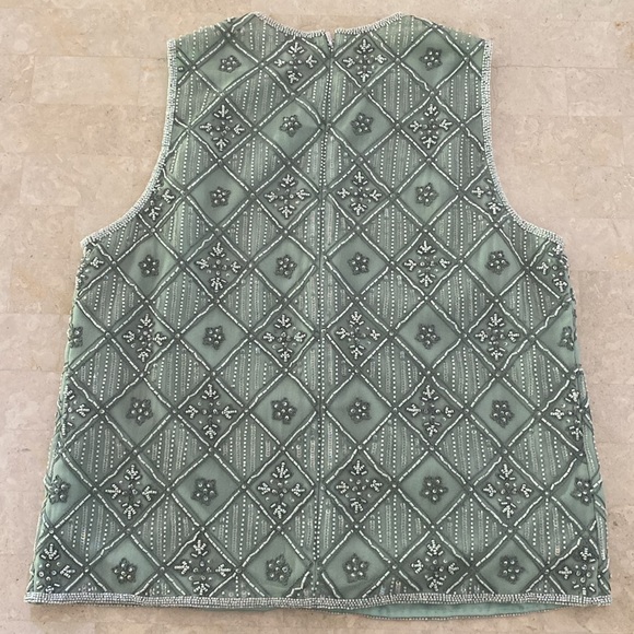 VINTAGE Beaded Sequin Going Out Top - Picture 4 of 4